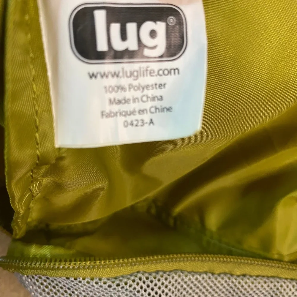 Lug Orange & Green Mesh Packing Cubes Set Travel Organizer Bag Luggage Accessory